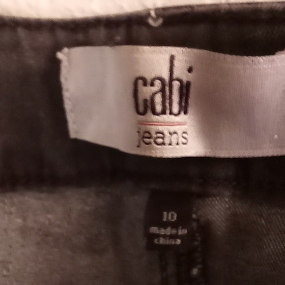 CABI Jeans curvy slim boot Size 10 Black Color B6 - Picture 8 of 9